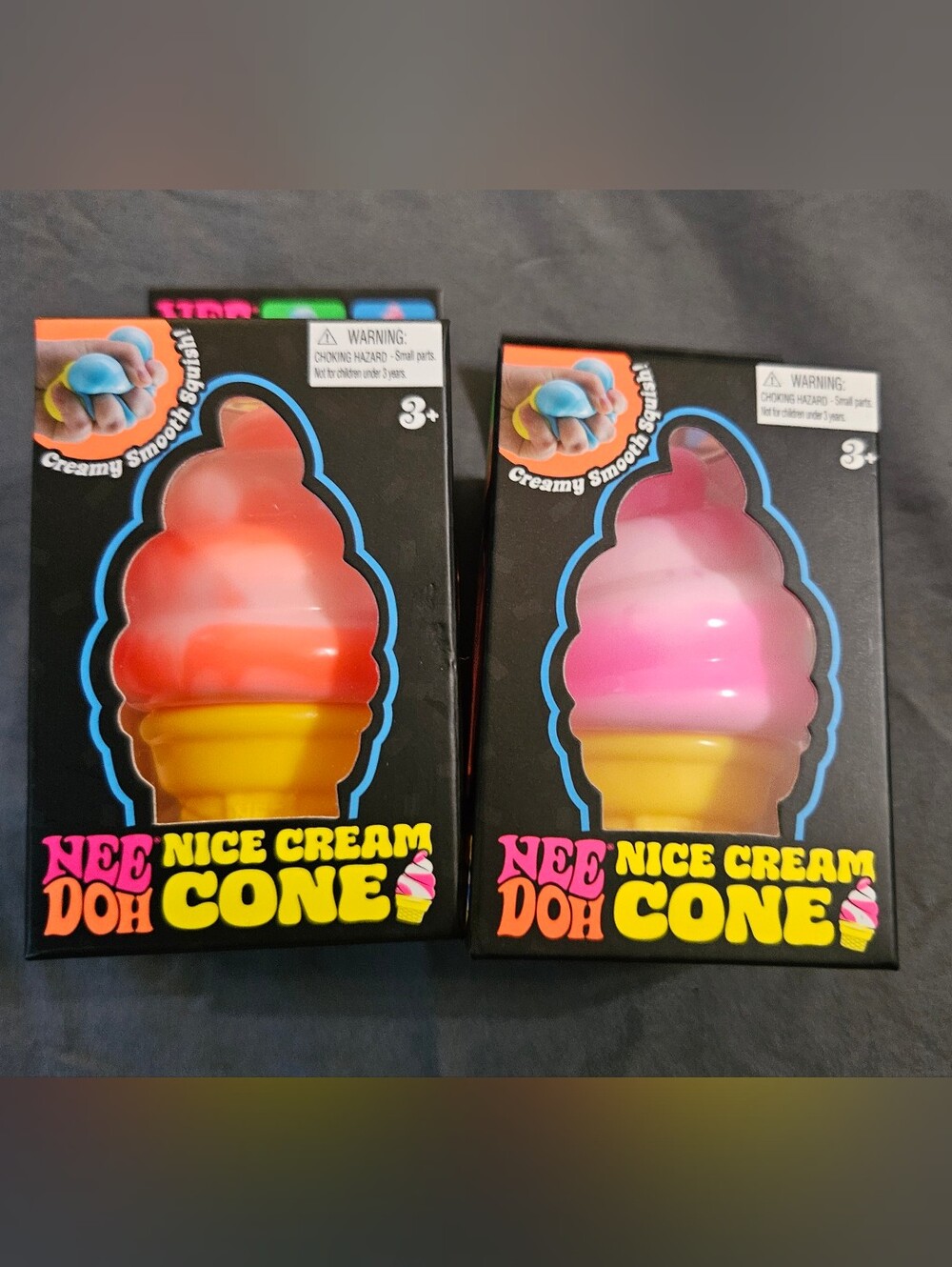 NEEDOH Nice Cream Cone Orange And Pink